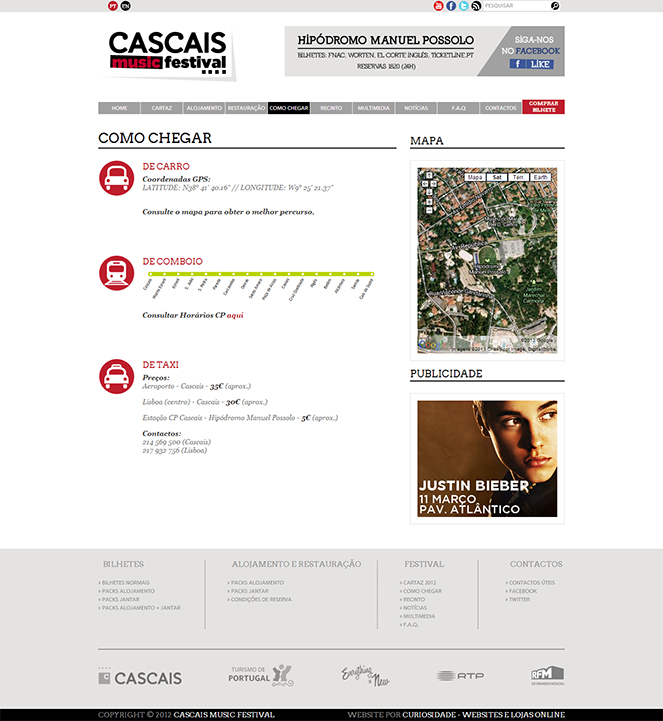 Cascais Music Festival | Site com Loja Online Cascais Music Festival | Site com Loja Online