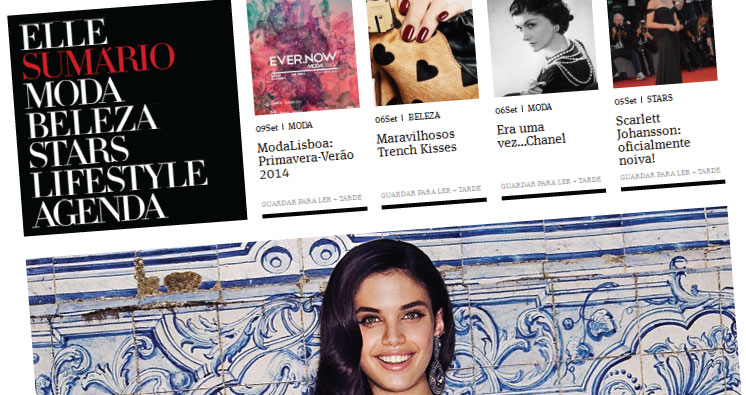 ELLE.pt - Novo site!